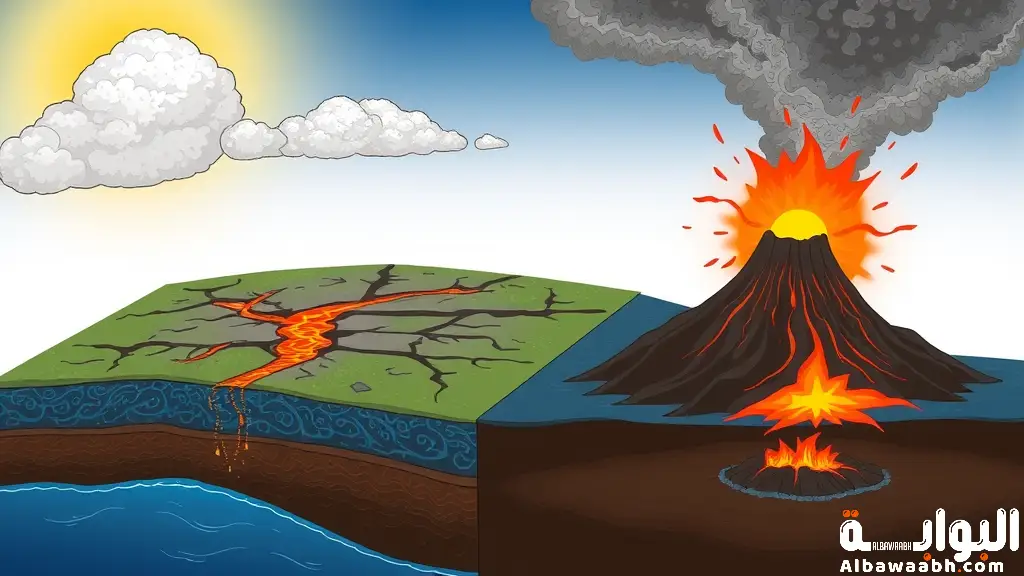تأثير البراكين على سطح الأرض