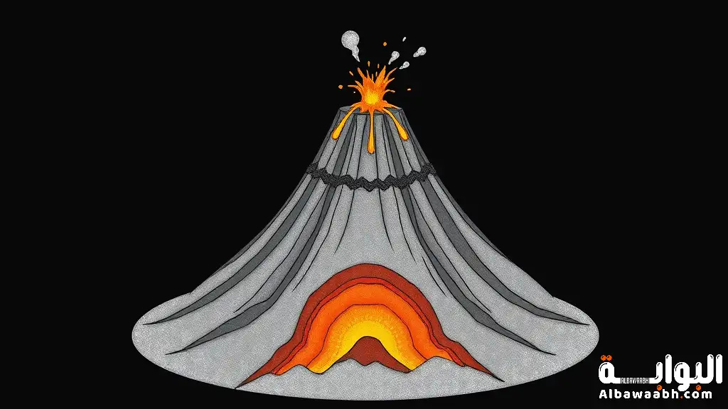 مكونات البراكين المركبة