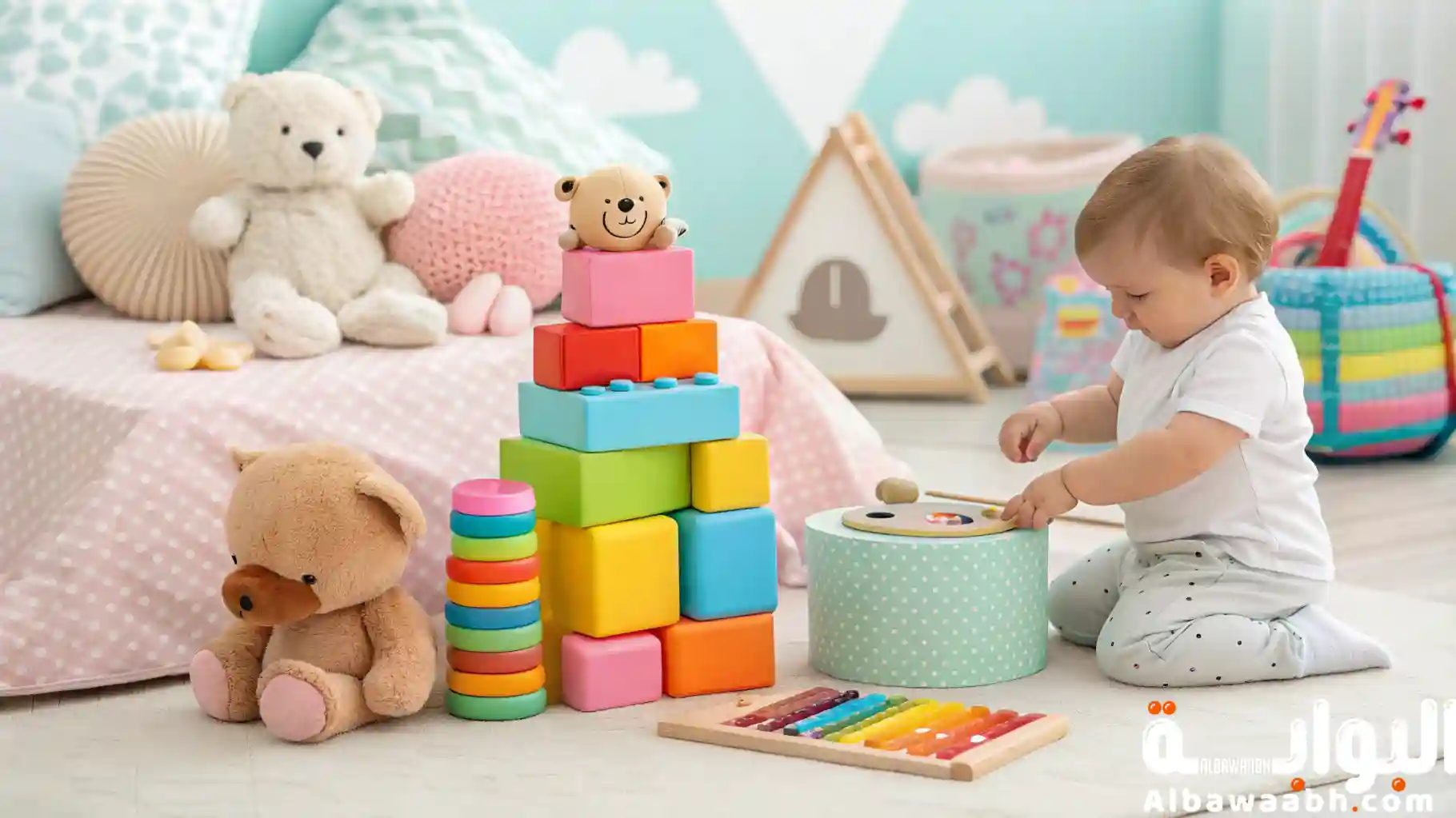 ألعاب تنمي ذكاء الطفل الرضيع
