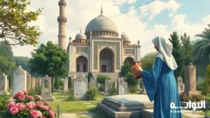 حكم رش الماء على القبر