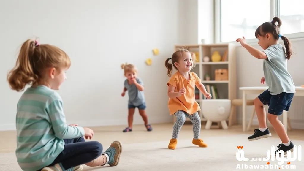 ألعاب حركية للأطفال بدون أدوات