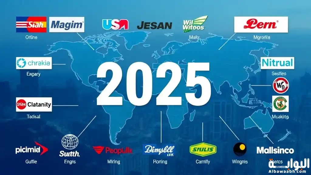 قائمة بأهم وأكبر الشركات العالمية في مختلف المجالات لعام 2025