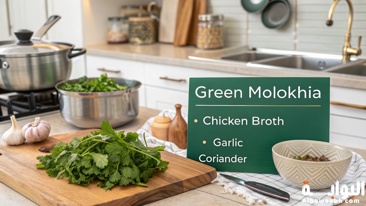 طريقة عمل الملوخية الخضراء