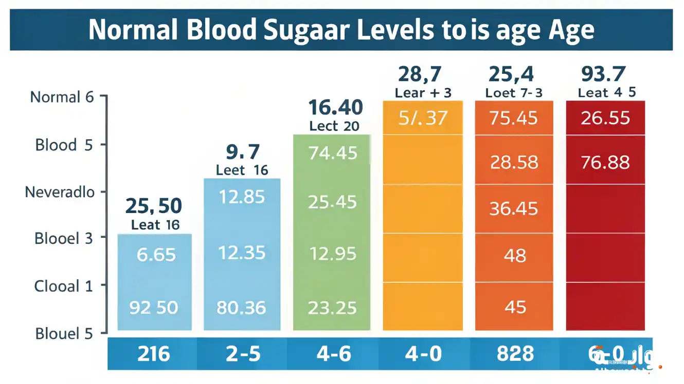 معدل السكر الطبيعي حسب العمر