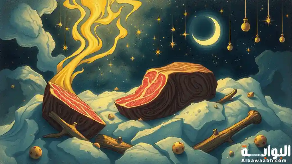 اللحم في المنام