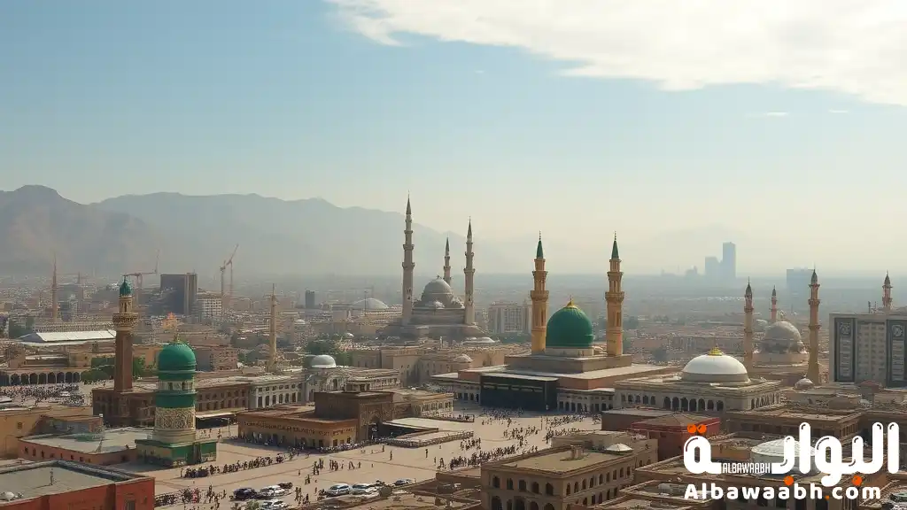 كم تبعد المدينة عن مكة