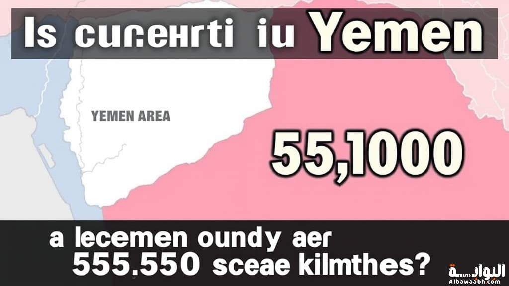 كم مساحة اليمن