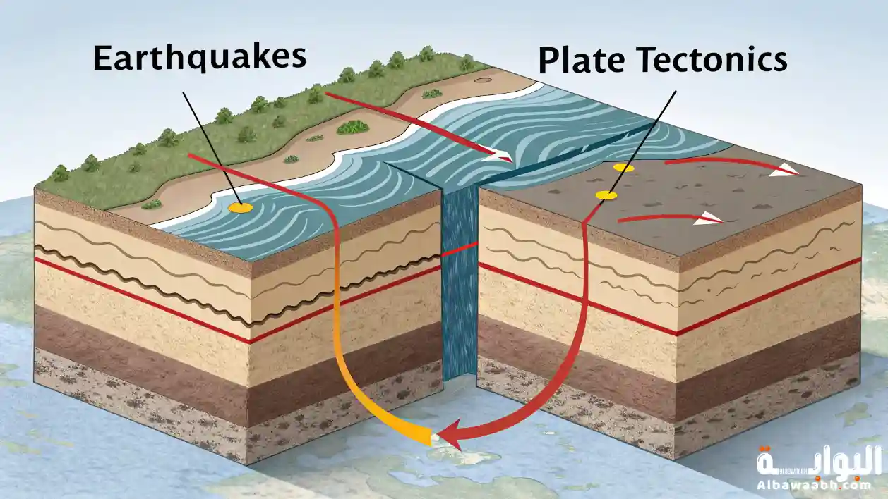 علاقة الزلازل بتكتونية الصفائح