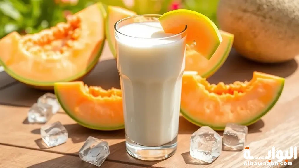 عصير شمام بالحليب