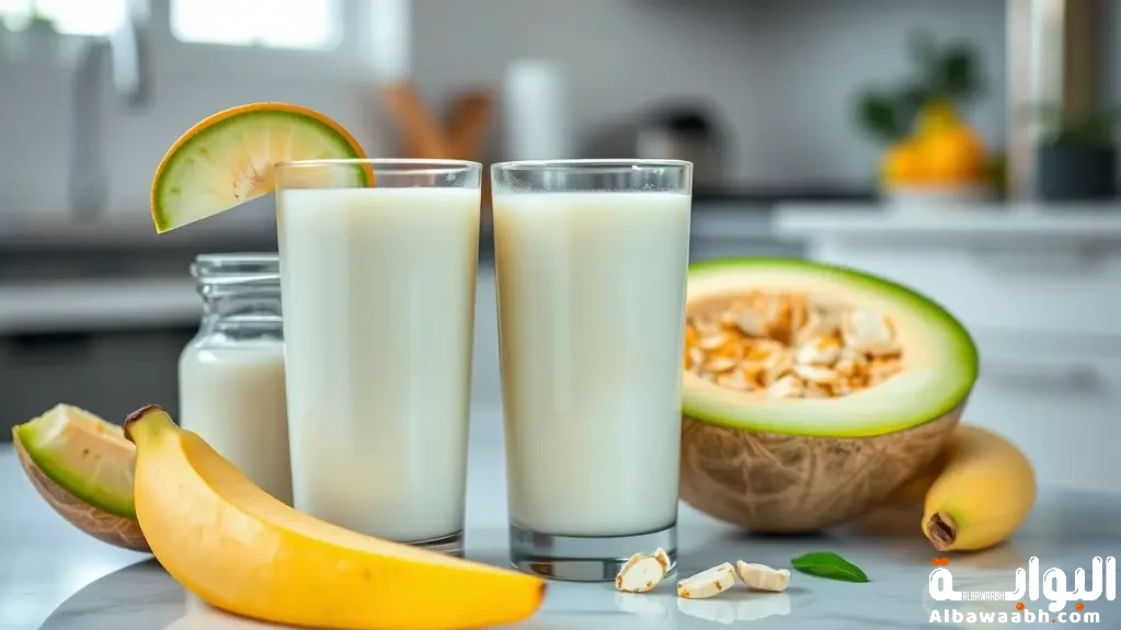 عصير شمام بالحليب