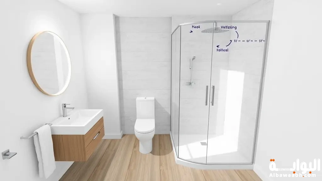 معايير تصميم الحمامات