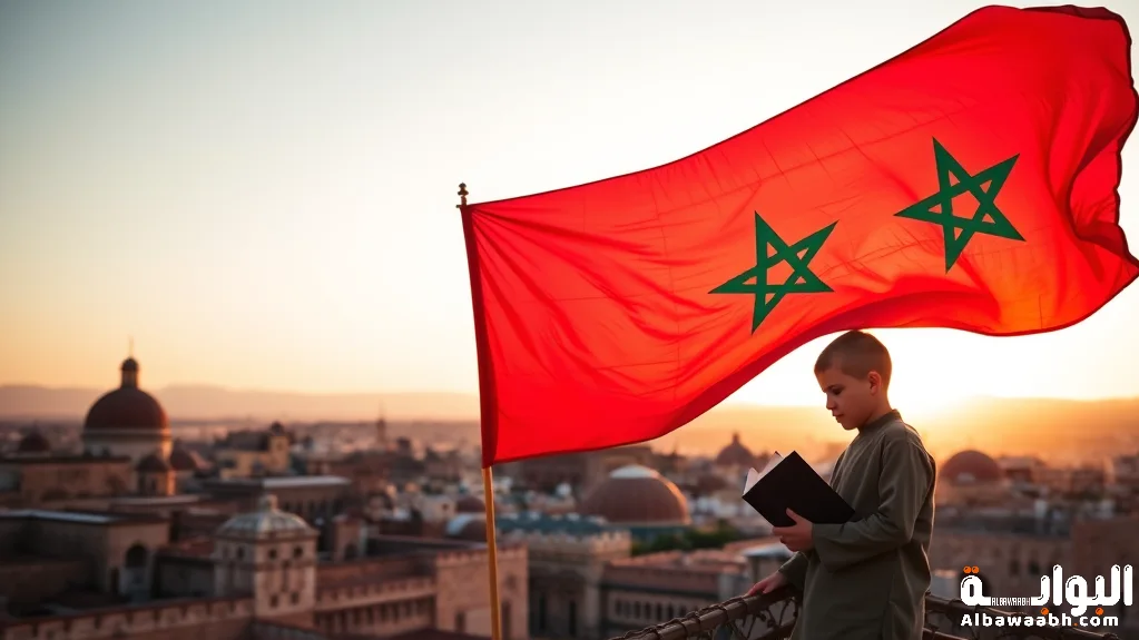 علم المغرب: معاني ألوانه والنجمة الخماسية وتاريخه الوطني