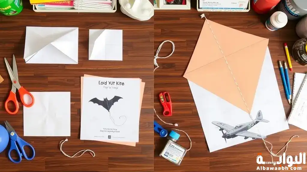 كيف تصنع طائرة ورقية