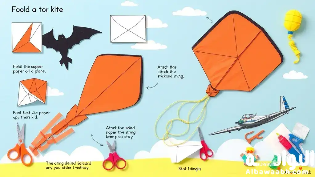 كيف تصنع طائرة ورقية