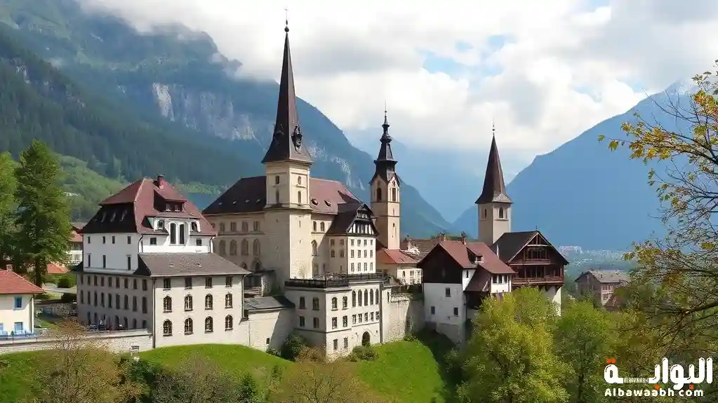 موقع سويسرا على الخريطة