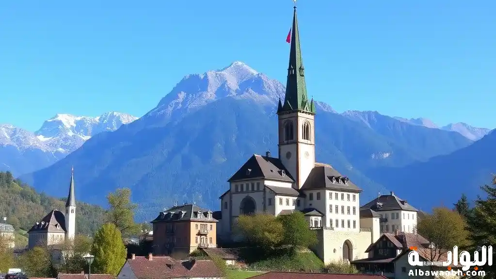 موقع سويسرا على الخريطة