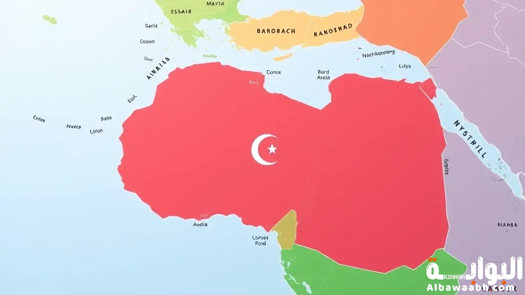 موقع ليبيا على الخريطة