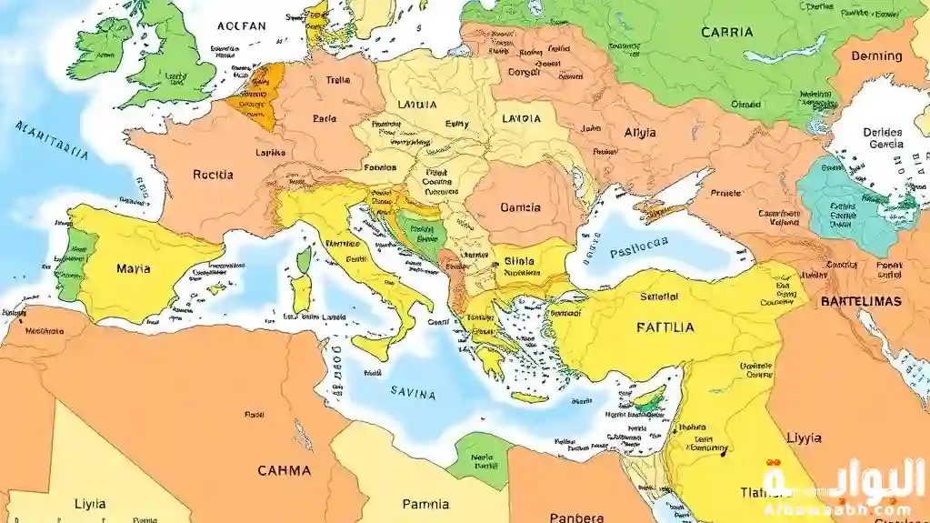 موقع ليبيا على الخريطة