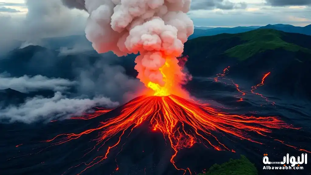 أسباب البراكين والزلازل