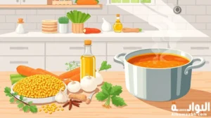 طريقة عمل شوربة العدس