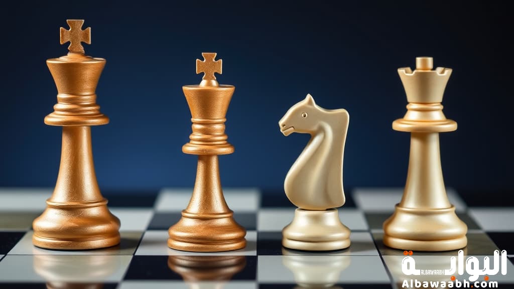 ترتيب قطع الشطرنج وأدوارها في اللعبة