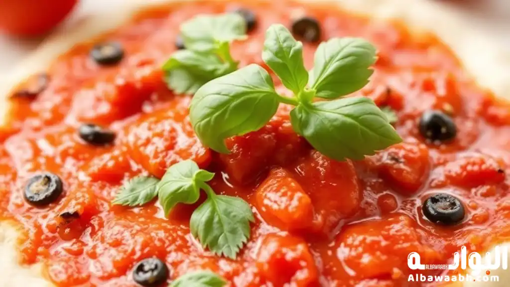 تحضير صلصة البيتزا
