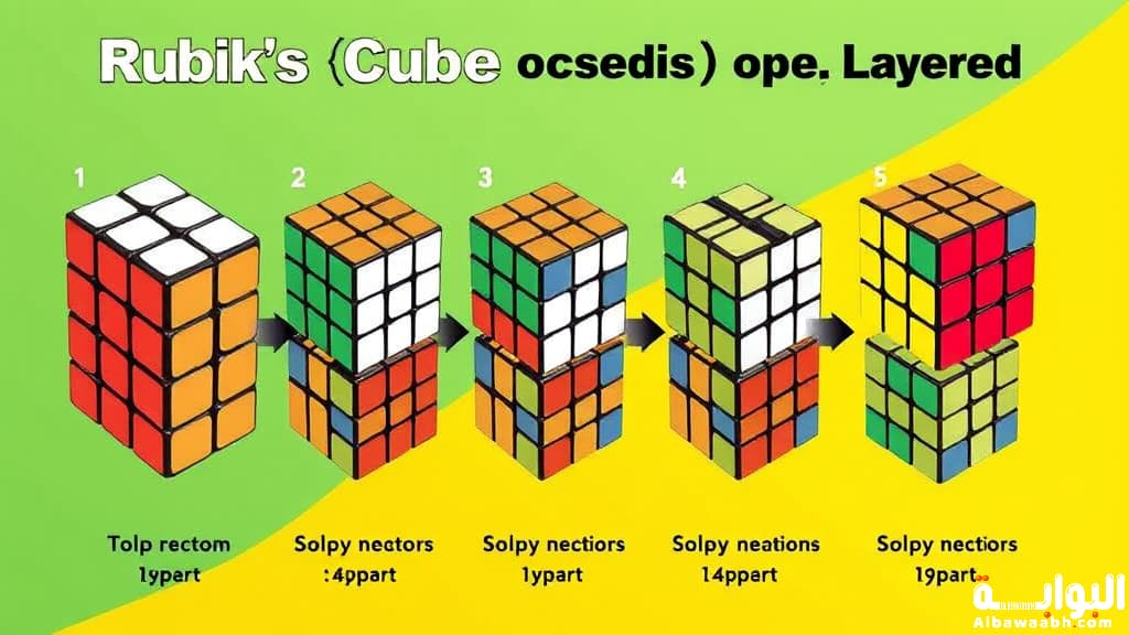 طريقة حل مكعب روبيك للمبتدئين