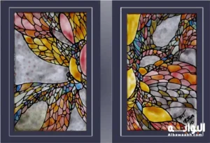 الرسم على الزجاج