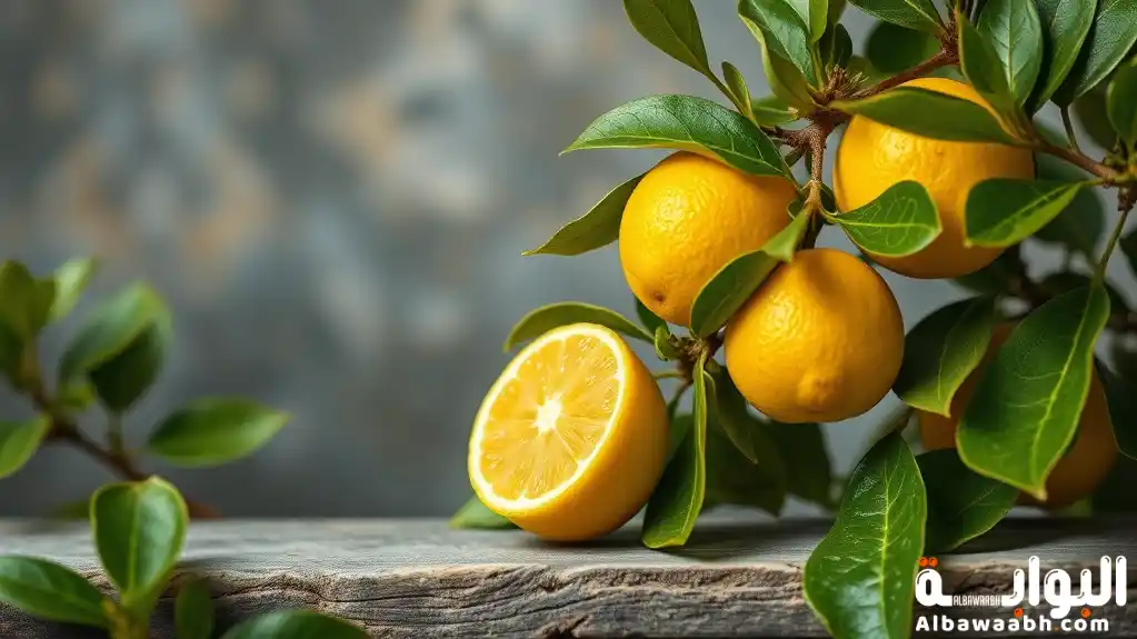 الماء والليمون على الريق