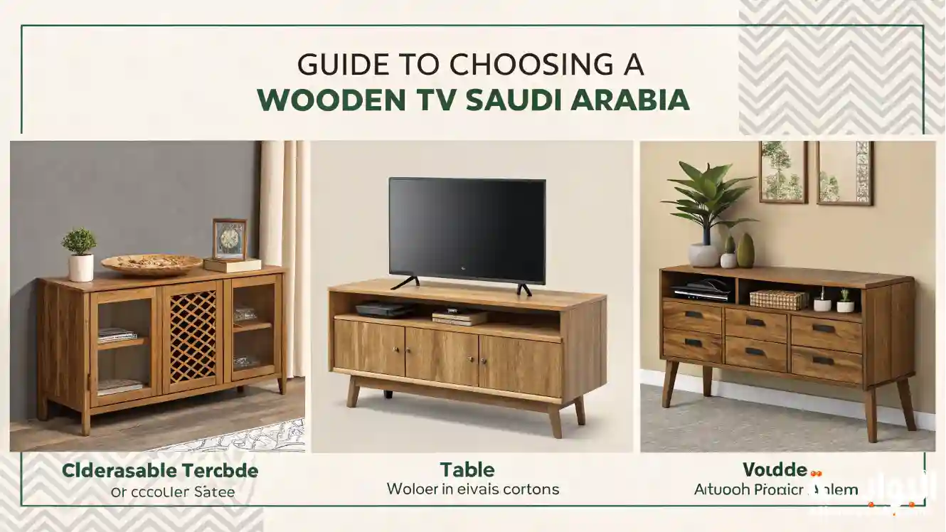  طاولة تليفزيون خشب