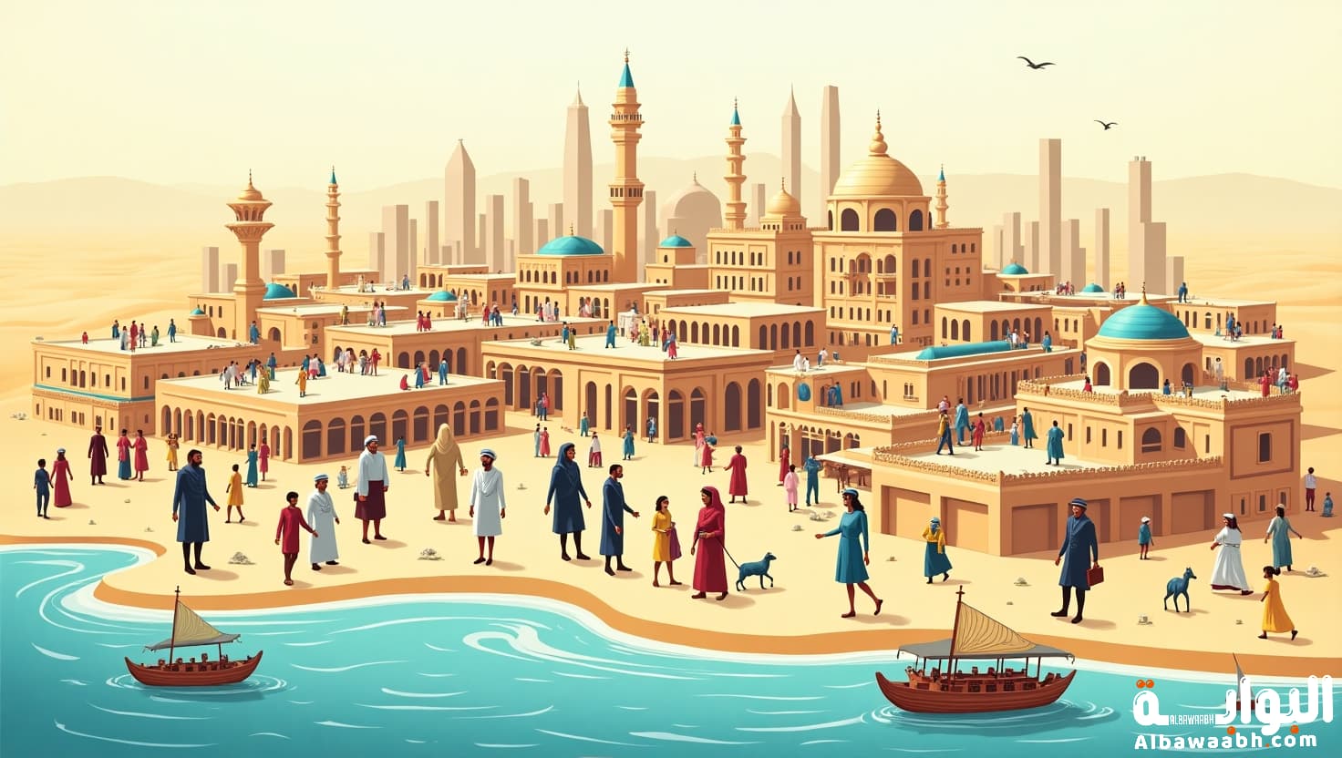 مساحة الكويت وعدد سكانها