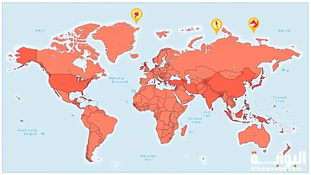 رموز الخريطة