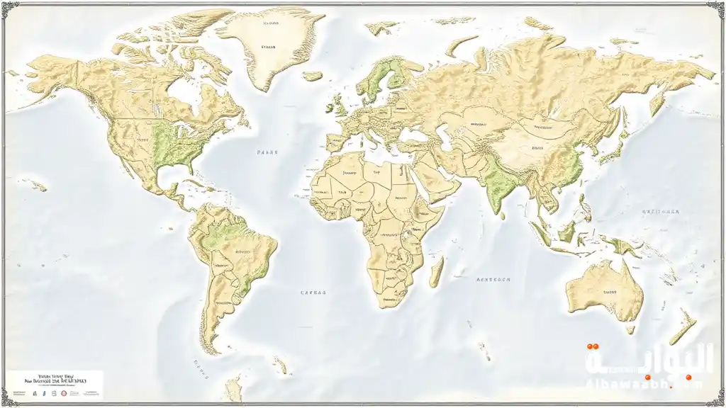 عناصر الخريطة