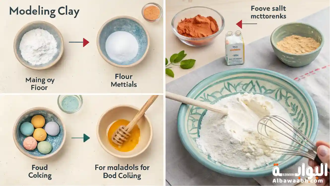 طريقة عمل طين الصلصال