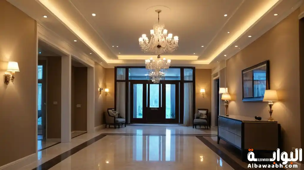 ديكور مدخل الاستراحة