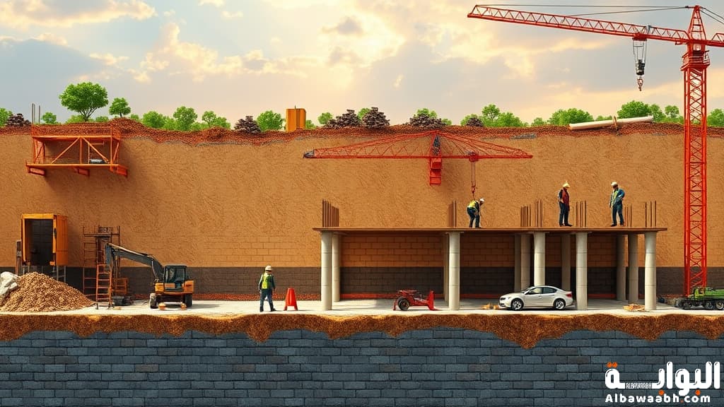 مراحل البناء بالتفصيل