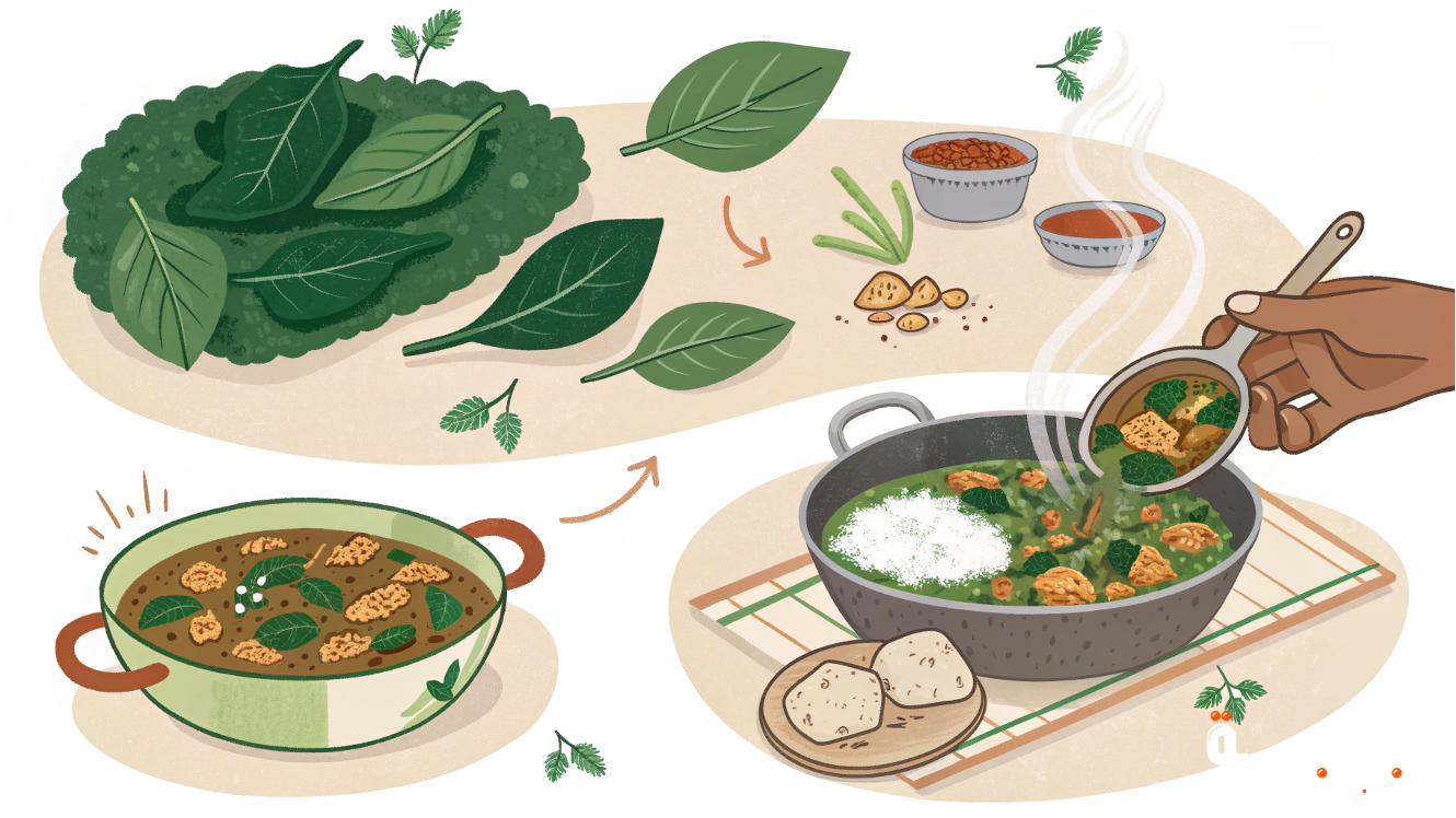 طريقة عمل الملوخية الخضراء