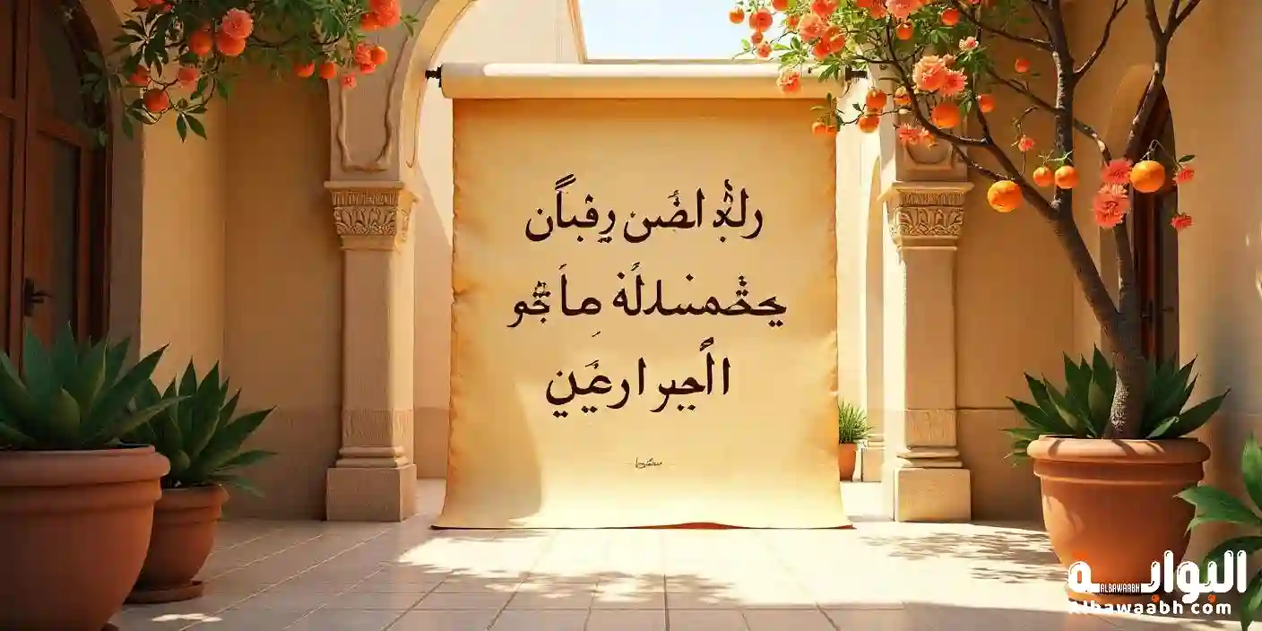 بيت شعر ترحيب بالضيوف بالفصحى