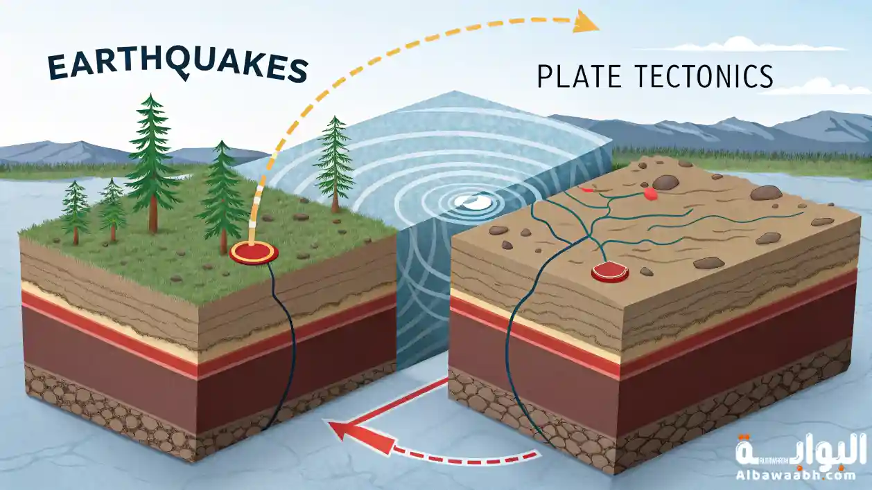 علاقة الزلازل بتكتونية الصفائح