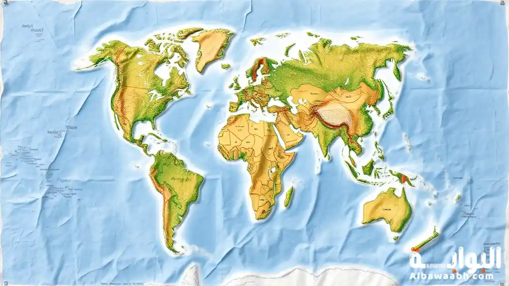 عناصر الخريطة