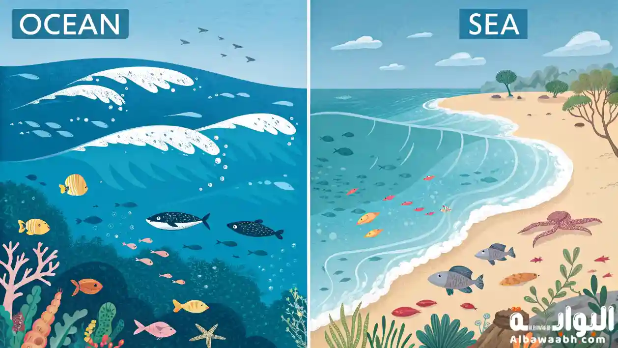 الفرق بين المحيط والبحر