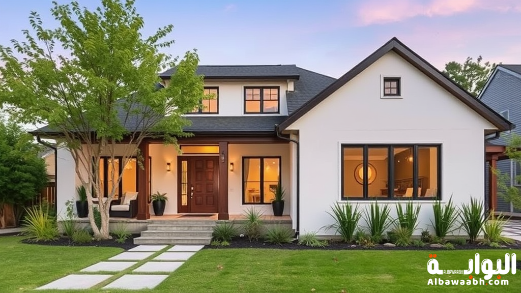 ديكور خارجي للبيت بأسلوب عصري