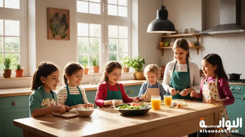 تعليم الطبخ للأبناء