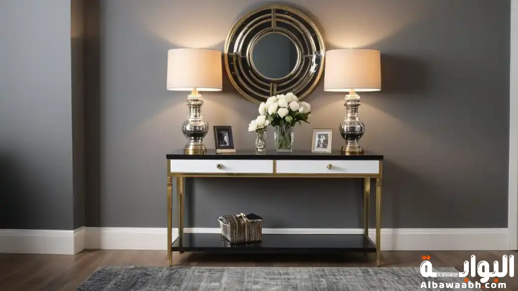 ديكور مدخل الاستراحة 