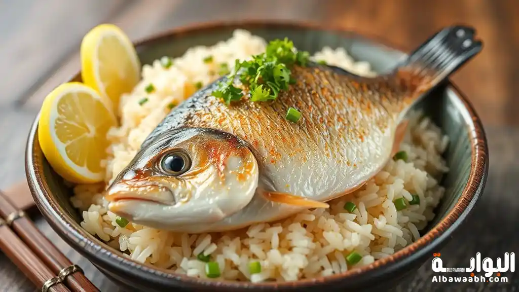 طريقة عمل رز السمك