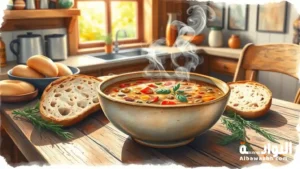 شوربة عدس صحية