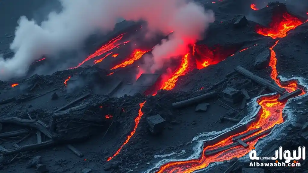 أضرار البراكين