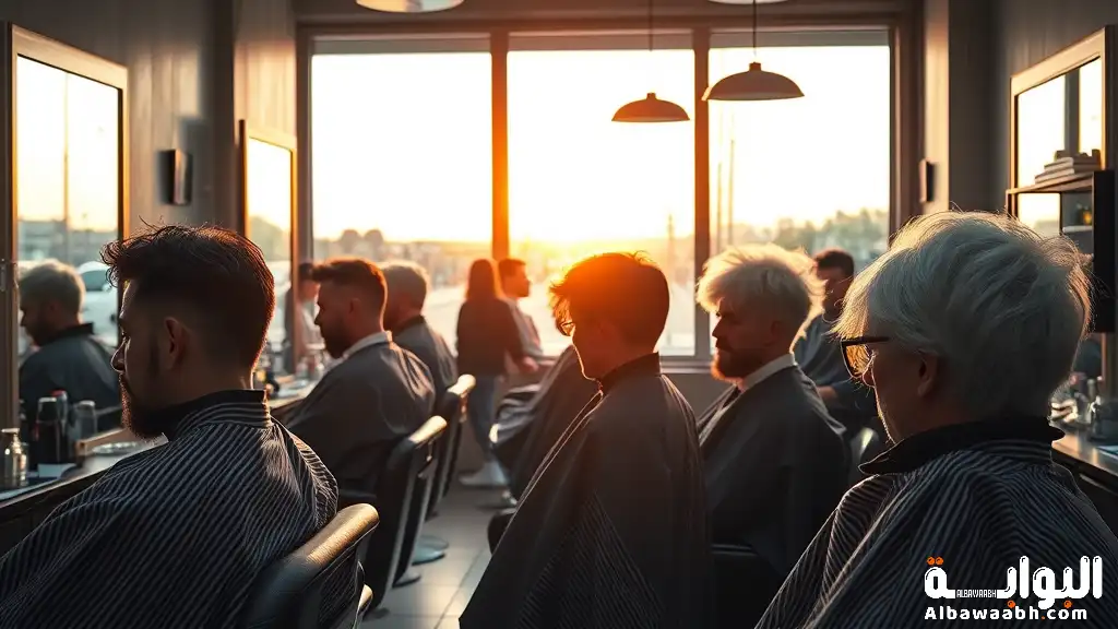 صبغ شعر الرجل باللون الأبيض