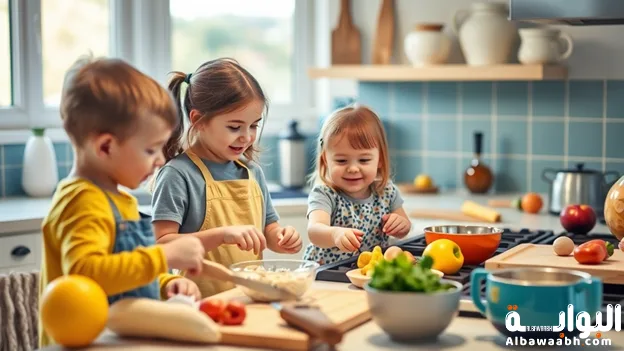 دليلك إلى مشاركة الأبناء في المطبخ داخل المنزل