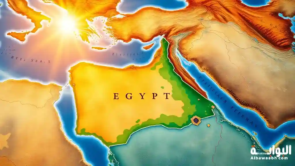 موقع مصر على الخريطة وأهم المعلومات الجغرافية عن مصر في الشرق الأوسط